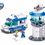 Sluban Metropolis stavebnice policejního vozu a věže