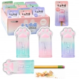 Strouhátko ve tvaru kočičí tlapky pro tenké pastelky