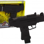 Dětská černá pistole se zvukem a vibracemi