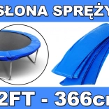 Ochranný límec na pružiny pro zahradní trampolínu 366 cm (12 ft) SKYRAMIZ modrý