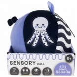 senzorický plyšový míček s rolničkou GAGAGU pro miminka