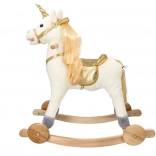 Zlatý Jednorožec Na Houpačce S Koly