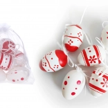 Vajíčka dekorační plastová malovaná 6 cm