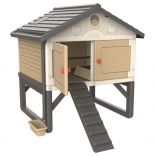 Smoby kurník Cluck Cluck Cottage – béžový plastový kurník pro 4–5 slepic