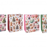 Dárková taška vánoční L 31 × 42 × 12 cm