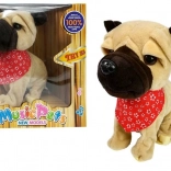 interaktivní plyšový pejsek na vodítku – štěká, zpívá a vrtí ocáskem