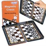 Magnetické šachy a dáma 2v1 WOOPIE – cestovní kapesní sada