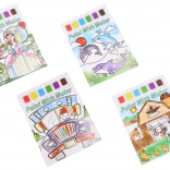 kreativní malovací set s vodními barvami – 6 barev a štětec