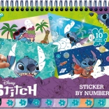 Blok pro děti s aktivitami Stitch - nalepování a malování