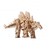 Dřevěné mechanické puzzle stegosaurus