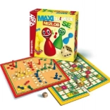 Maxi ČLOVĚČE, NEZLOB SE / VELKÉ PUTOVÁNÍ – společenská hra s dřevěnými figurkami