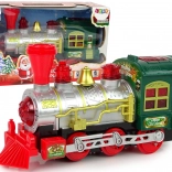 Vánoční Lokomotiva Se Světly a Zvuky na Baterie