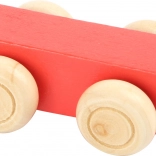 small foot barevný plochý vagónek