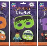 Svítící LED halloweenová maska s blikáním