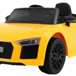 Interaktivní dětské auto Audi R8 Spyder žluté s dálkovým ovládáním a LED světly