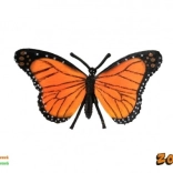 Dekorativní motýl monarcha stěhovavý z plastu 11 cm