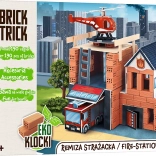 Stavebnice BRICK TRICK hasičská zbrojnice XL