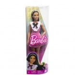 Barbie Fashionistas panenka v růžových kostkovaných šatech