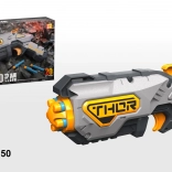Dětská hračka blaster Blaze Storm šedý + 20 bezpečných projektilů