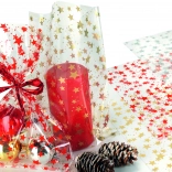 Celofánový sáček Transparentní Hvězda 18x50 cm