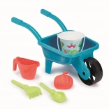 Zahradní kolečko s konvičkou a kyblíčkem
