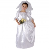 Karnevalový kostým nevěsta, velikost 120-130 cm