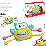 Smyslová hračka krab žlutý