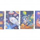 Památník s motivem Vesmír se zámkem 13x18 cm