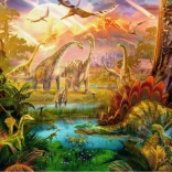 Puzzle s motivem Dinoland od Ravensburger, 500 dílků