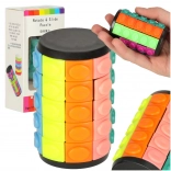 Logická hlavolamová skládačka rotační válec 5 řad