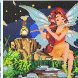 Vimalor diamantové malování Víla 34x43cm