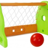 Dětská fotbalová branka zeleno-oranžová