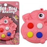 Růžový dinosaurus Pop It antistresová hračka