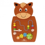 Dřevěná aktivity deska kůň - VIGA Montessori