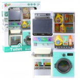 Dětská koupelna s pračkou, umyvadlem a světelnými a zvukovými efekty