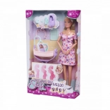 panenka steffi love hello baby s rostoucím bříškem a miminkem