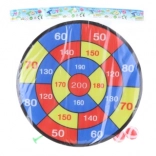 Terč na suchý zip s míčky a šipkami