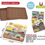 Magnetická sada puzzle Město