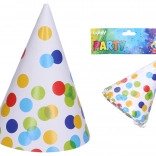 Párty kloboučky Tečky 15 cm