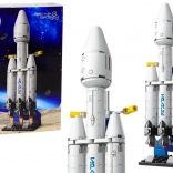 Stavebnice vesmírná loď s odpalovací platformou, 69 dílků