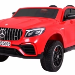 Elektrické autíčko Mercedes GLC 63 S pro děti, červené SUV s pohonem 4x4