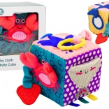 senzorická kostka mořská zvířata – šusticí interaktivní hračka pro miminka