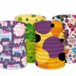 Papírový lampion válec na karneval