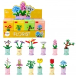 Stavebnice květina v květináči 32–60 dílků