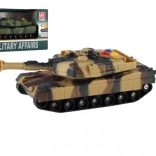 Plastový tank 17 cm se setrvačníkem se světlem a zvukem – 2 barvy (RUI JIA, MILITARY AFFAIRS)