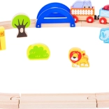 small foot dřevěná vláčkodráha moje zoo