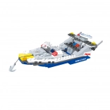 Stavebnice BLOXO policejní loď 195 dílků