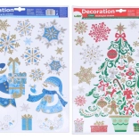 Vánoční okenní dekorace 41 × 29 cm