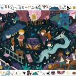 DJECO pozorovací puzzle Škola kouzel 54 dílků