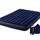 Nafukovací dvoulůžková matrace 203 × 152 cm s polštáři INTEX Velour